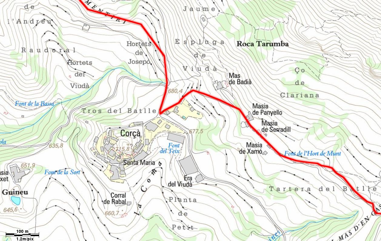 Mapa del tram
