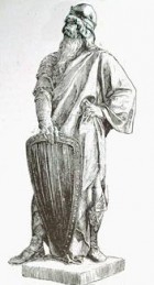 Estatua de Guifre el Pilos (Venanci Vallmitjana) destruida pelscomunistes el 1936.