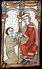 Arnau Mir de Tost encomanant-se a Ermengol II