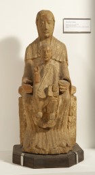 Mare de Déu de Vidabona. Talla en fusta d’àlbar del segle XII (Museu Episcopal de Vic)
