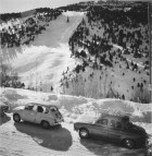 Cotxes antics a l'estació d'esquí de Soldeu